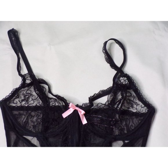 Victoria's Secret Bustier Garter 36D & Mapale Nightie M/L - Picture 7 of 10